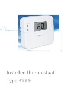 instellen thermostsaat