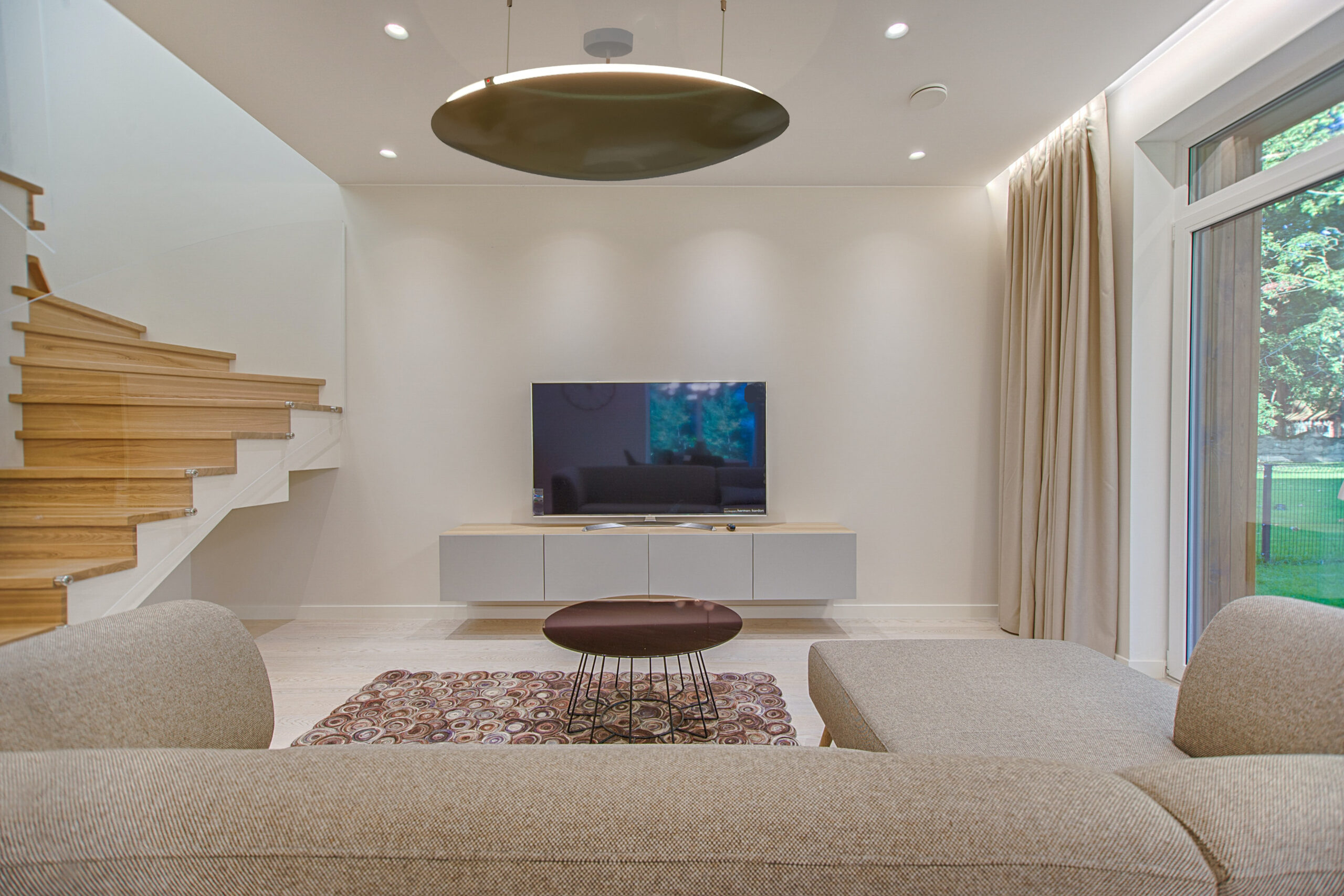 afgehangen rond infraroodpaneel Bowl