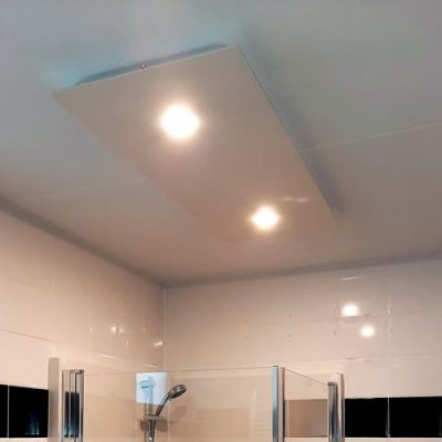 samenkomen Voetganger wiel badkamerverwarming - infraroodpaneel met verlichting